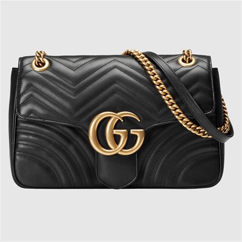 borsa uomo gucci pelle|Borsa GG Marmont Small in pelle matelassé in Nero .